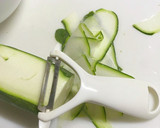ズッキーニとちくわのマヨめんたい和え作り方1写真