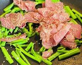 つるむらさき&塩タンのごま油炒め作り方1写真