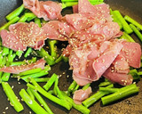 つるむらさき&塩タンのごま油炒め作り方1写真