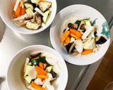 肉無豆腐茄子椎茸簡単ビビン麺味八宝菜風作り方11写真