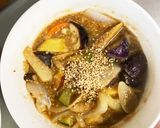 根菜茄子肉無し甘酢照り焼き味温野菜サラダ作り方19写真
