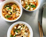 レンジ肉無豆腐ケチャップ丼味野菜炒め作り方16写真