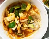 レンジ肉無豆腐ケチャップ丼味野菜炒め作り方17写真