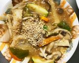 全てレンジもやし入簡単トンテキ味甘酢酢豚作り方17写真