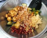 鶏ささみと揚げ茄子のアレ作り方6写真
