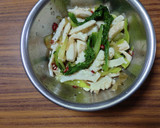 ヨウサマの減塩イカ＆青梗菜の搾菜味酢の物作り方8写真