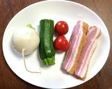 あっさりとしたベーコンステーキ♪作り方1写真