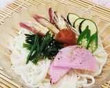 夏野菜と梅のさっぱり冷麦♬作り方4写真