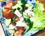 サラダチキンと夏野菜のさっぱりサラダ作り方3写真