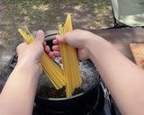 ダッチオーブンで!しらすと小松菜のパスタ作り方3写真