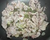 豚肉とキャベツの柚子胡椒パスタ作り方3写真