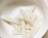 簡単梅ごま味噌ダレ味豚こま大根青椒肉絲風作り方6写真