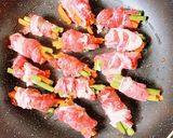 三度豆とにんじんの肉巻き作り方10写真