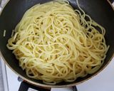 フライパンで作る明太子パスタ作り方3写真
