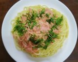 フライパンで作る明太子パスタ作り方7写真