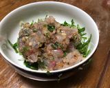 薬味たっぷり、鯵のなめろう作り方5写真