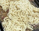 ホットプレートで！すき焼き風焼きうどん♬作り方3写真