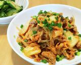 低糖質！豚キムチしらたき焼きそば作り方11写真