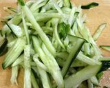 切って和えるだけ胡瓜とトマト塩昆布サラダ作り方1写真