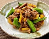 ご飯に合う♪牛肉とパプリカ椎茸の生姜煮作り方6写真