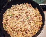 簡単☆チキン添え麻辣チャーハン作り方4写真