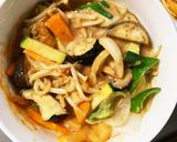レンジ肉無チクワ豚キムチ味野菜炒め作り方18写真