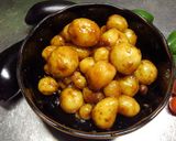 新じゃが小芋の<照り照り>甘辛味噌炒め煮作り方7写真
