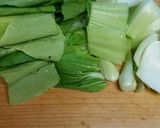 もやしたっぷり、チンゲン菜と卵の炒めもの作り方2写真