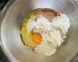 小松菜とひよこ豆のお好み焼き作り方1写真