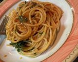 トマトペーストと大葉のパスタ作り方7写真