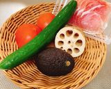 アボカドと蓮根ときゅうりとトマトのサラダ作り方1写真