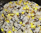白だしで作るとうもろこしひじき入りご飯作り方4写真