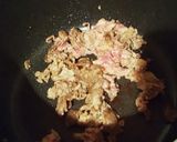 ◆簡単♡甘辛牛肉＆きのこ＆ごぼう炒め煮◆作り方1写真