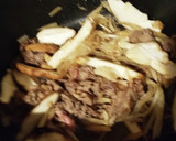 ◆簡単♡甘辛牛肉＆きのこ＆ごぼう炒め煮◆作り方2写真