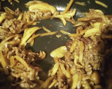 ◆簡単♡甘辛牛肉＆きのこ＆ごぼう炒め煮◆作り方4写真