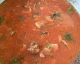 鯖缶とトマトの冷製パスタ作り方1写真