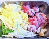 鶏もも肉とキャベツの豆乳塩ラーメン作り方1写真