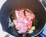 鶏もも肉とキャベツの豆乳塩ラーメン作り方3写真