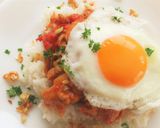 〚 トマトガーリックチキン丼 〛作り方7写真