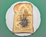 「丸ごとトマトのハムエッグトースト」作り方3写真