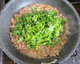 激ウマ！ニラとパクチーの豚ひき肉そぼろ♬作り方6写真