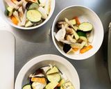 根菜茄子あさり無ボンゴレ味温野菜サラダ作り方9写真