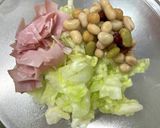 キャベツと豆のサラダ作り方3写真