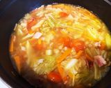 優しい味★基本の野菜とベーコンのスープ作り方7写真