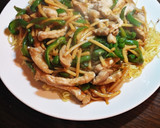 簡単☆青椒肉絲風あんかけ焼きそば作り方4写真