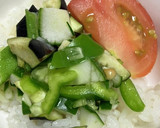 めっちゃ簡単☆夏野菜のうまうま丼^o^♪作り方5写真