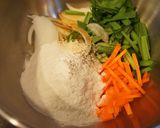 米粉でパリッと＊簡単チヂミ作り方1写真