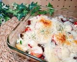 サバ缶で！鯖と夏野菜のチーズ焼き【簡単】作り方5写真