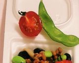 “光黒&枝豆&しめじ”«卵醤油ダレ納豆»作り方1写真