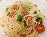 ブロッコリーとベーコントマトの冷製パスタ作り方8写真